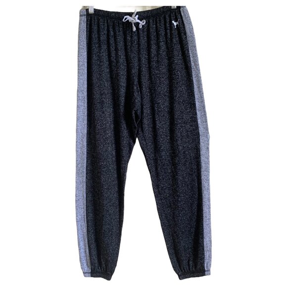 PINK VICTORIA'S SECRET Womens' Charcoal Cozy Classic Sleep Pant Loungewear Sz M - Picture 4 of 5